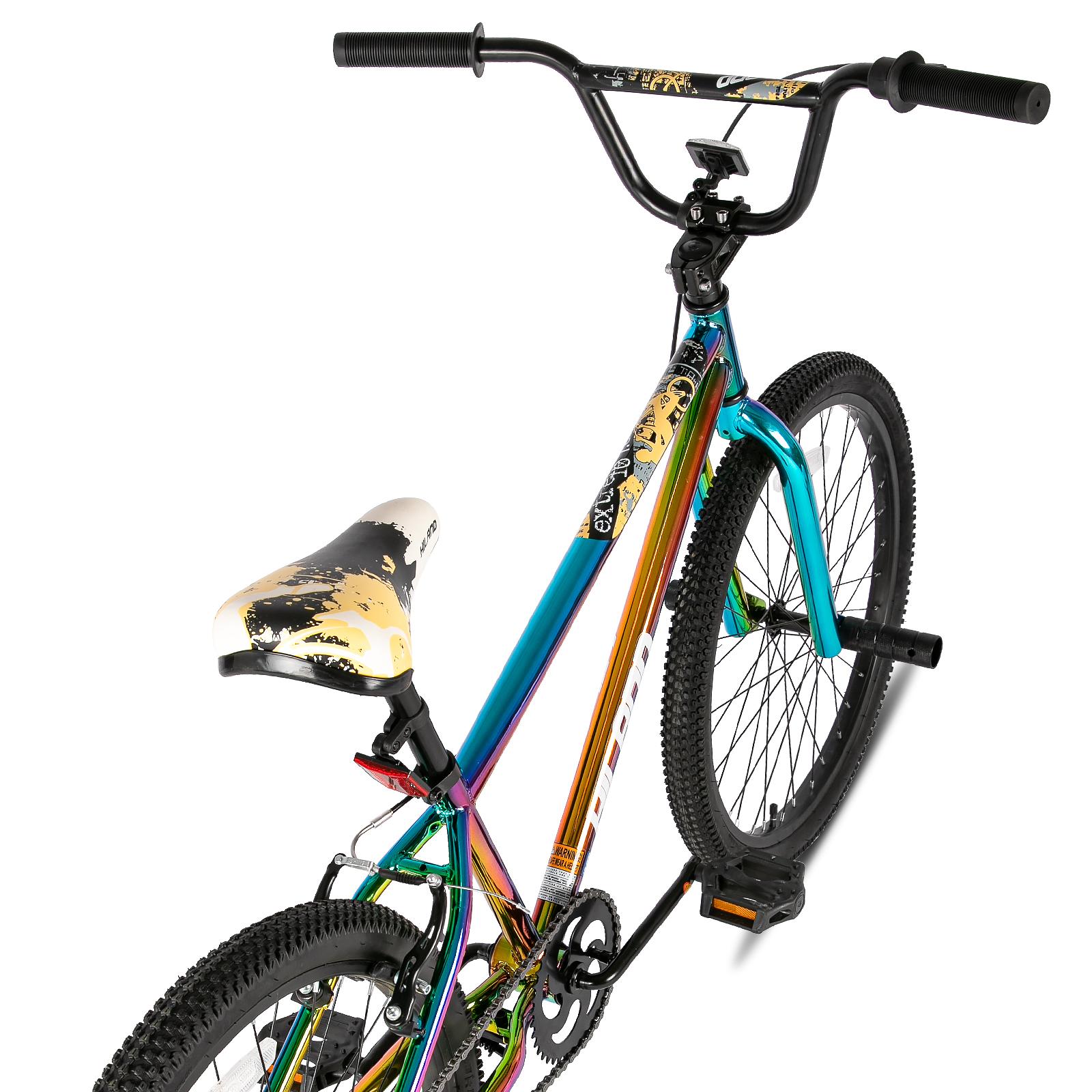 Hiland Redeem 2.0+ 24 inch BMX Bike for for Teen and Adults, Beginner-Level to Advanced Riders with 2 Pegs, Oil Slick Hiland Redeem 2.0+ 24 inch BMX Bike for for Teen and Adults, Beginner-Level to Advanced Riders with 2 Pegs, Oil Slick