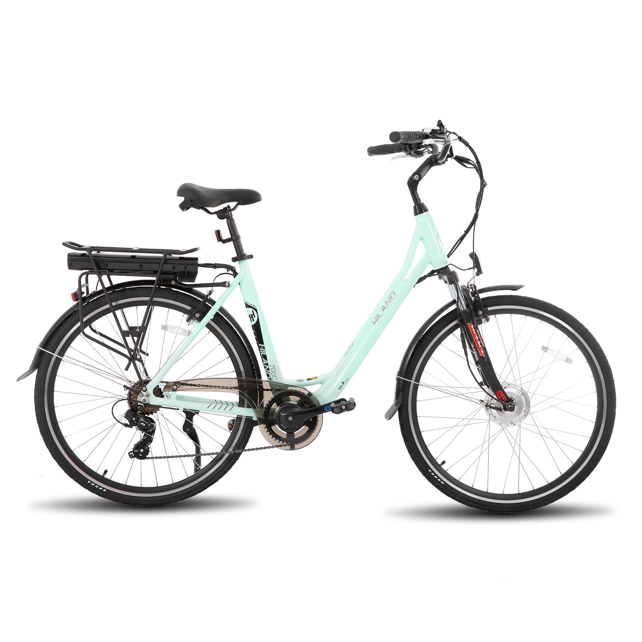 HILAND Electric Bike for Adults, Women's and Men's 700C 250W EBike with Throttle, 36V 7.8Ah Removable Battery, 20 MPH Commuter Cruiser Electric HILAND Electric Bike for Adults, Women's and Men's 700C 250W EBike with Throttle, 36V 7.8Ah Removable Battery, 20 MPH Commuter Cruiser Electric